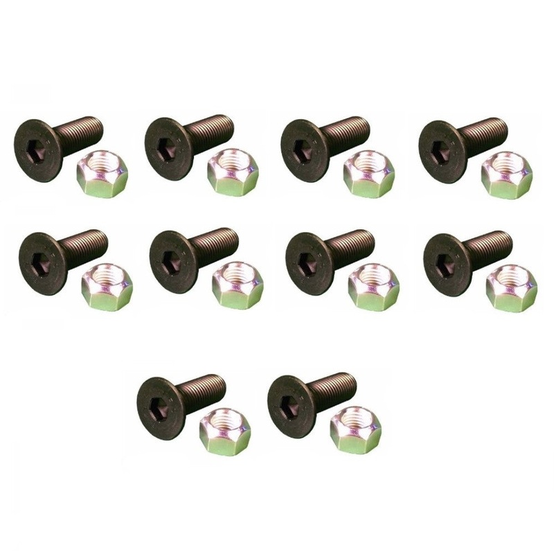 (10) Replacement Screws & (10) Replacement Nuts Fits CAT Models 5/8" x 2.5"