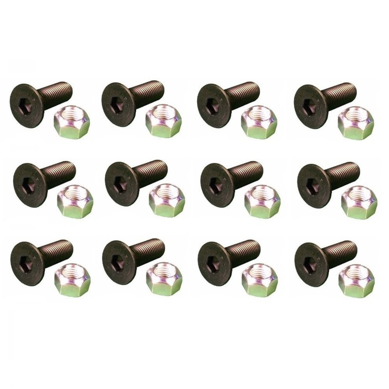 (12) Replacement Screws & (12) Replacement Nuts Fits CAT Models 5/8" x 2.5"