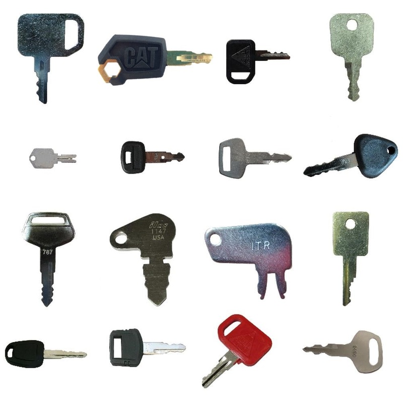16 Key Heavy Equipment - Construction Equipment Ignition Key Set