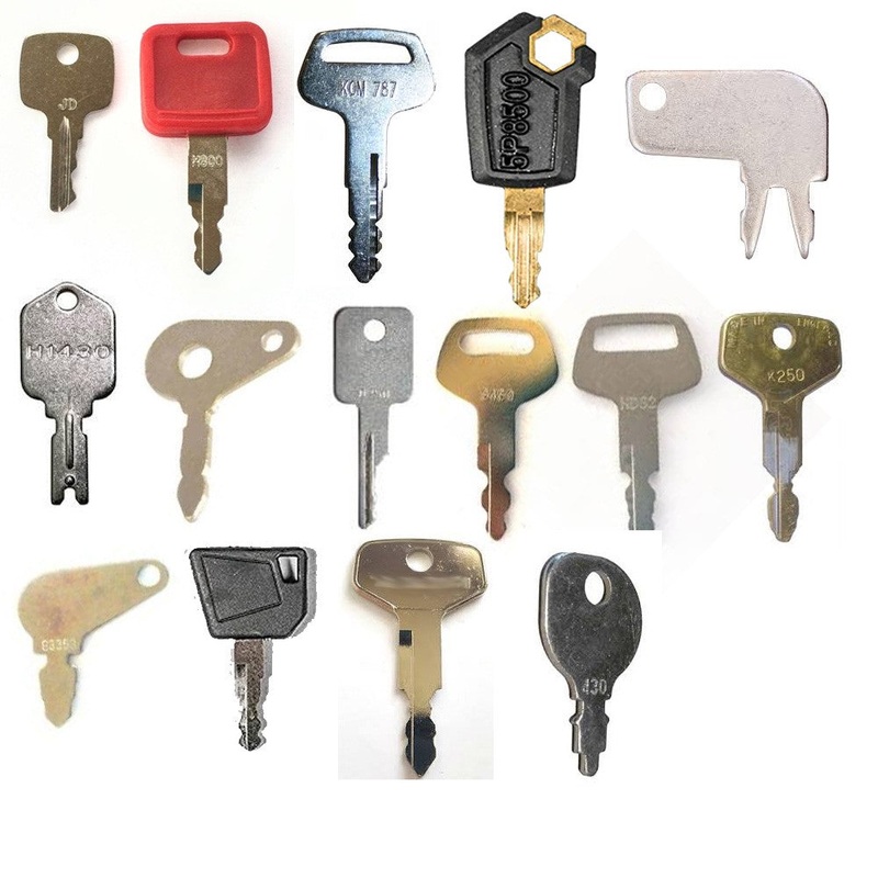 16-Key Ignition Key Set Fits John Deere Fits Case-IH Fits Ford/New Holland