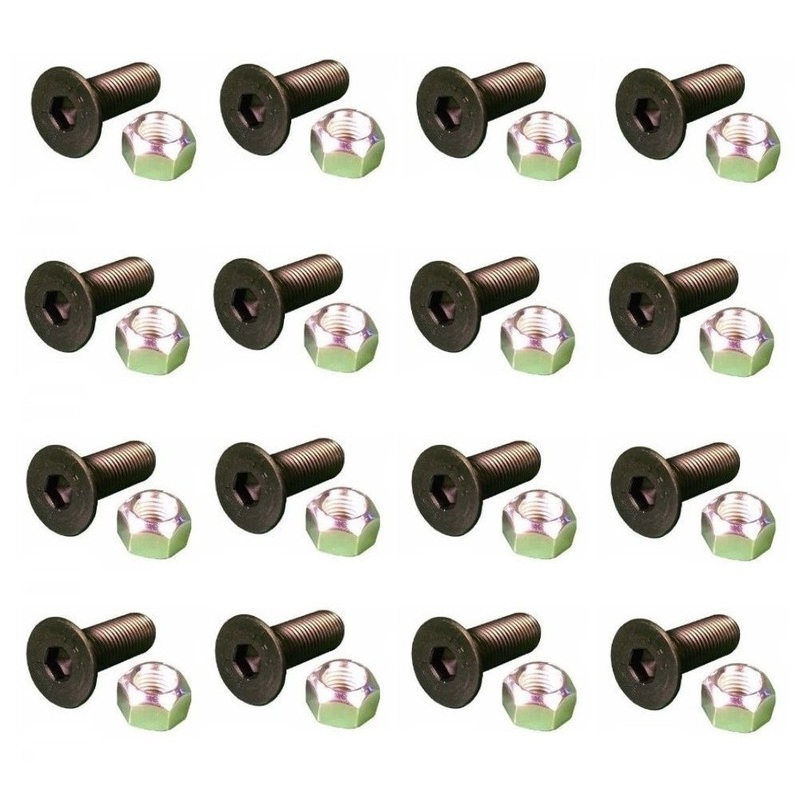 (16) Replacement Screws & (16) Replacement Nuts Fits CAT Models 5/8" x 2.0"