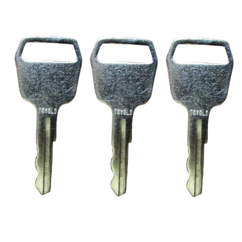 (3) TOYOLD Forklift Keys TOYOLD Forklift Key Fits Toyota Forklifts Free Shipping