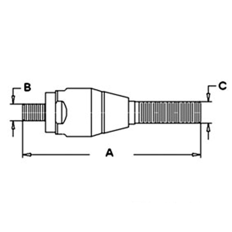 WN-CAR49006-PEX Tie Rod, Inner, Ball Joint, LH Fits Case 570LXT 580L 580SL