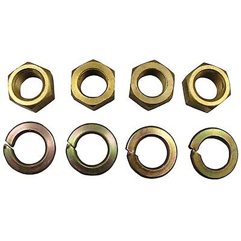 33816S 4 Brass Nuts for Manifold Mounting Kit Fits Ford New Holland 2N 8N 9