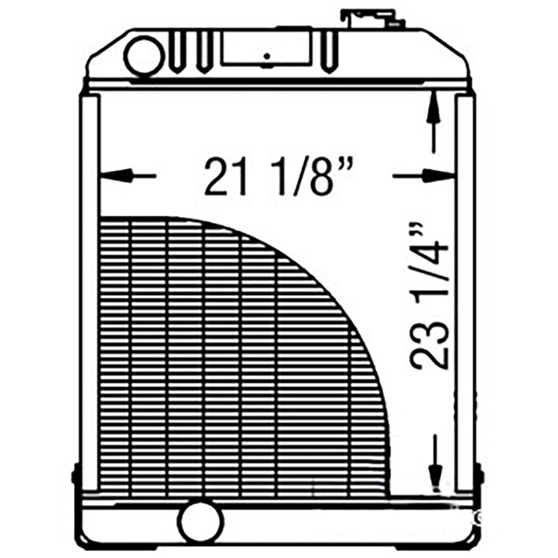 AT169770 Radiator 410B, 410C, 410D, 510B, 510C, 510D, 610B, 610C Fits John Deere