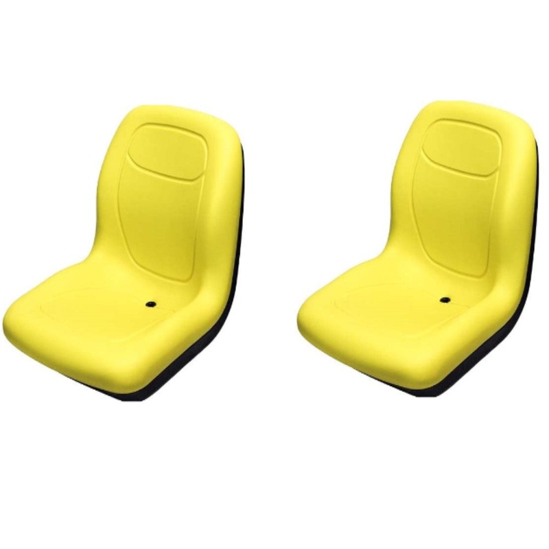 (2) Yellow Seat Fits John Deere Zero Turn Mower Z Trak M653 M655 M665 717A 727A