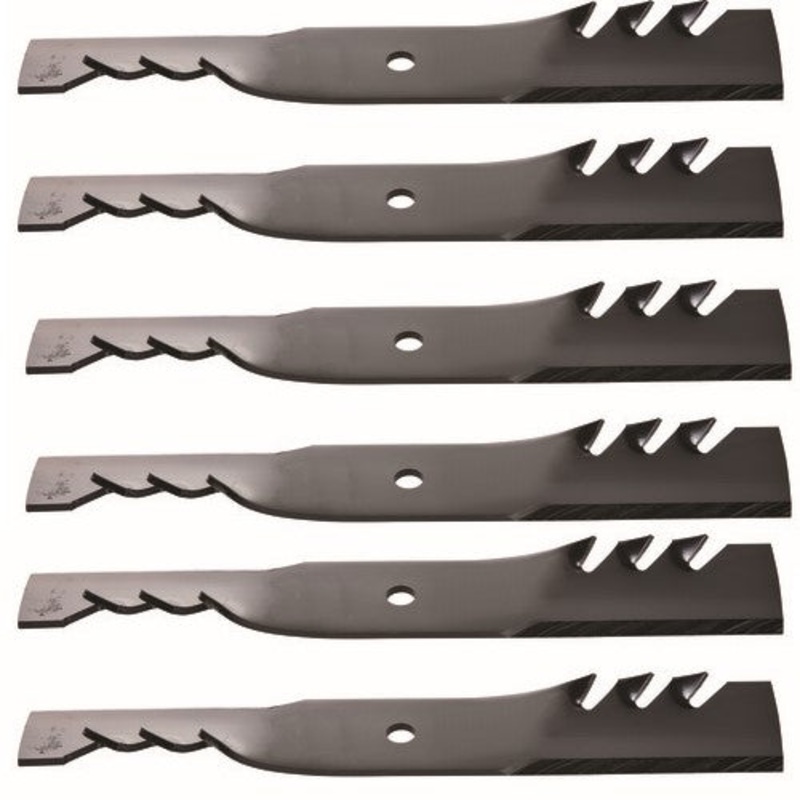 6-Pack Toothed Mulching Blades Replaces Dixie Chopper 30227-50(V) for 50" deck