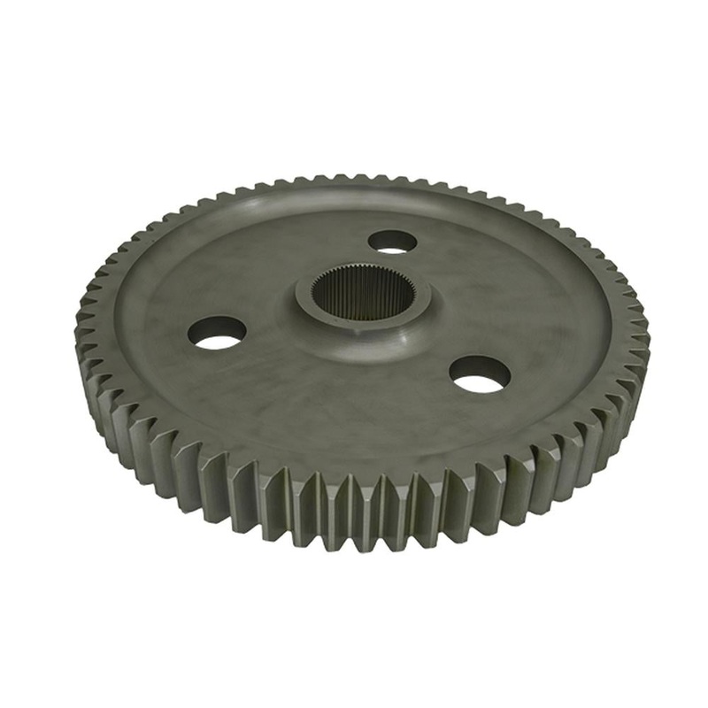 T106838 Bull Gear, 66T Winch w/ 19.56:1 Ratio Deep Red. Fits John Deere 450G LT