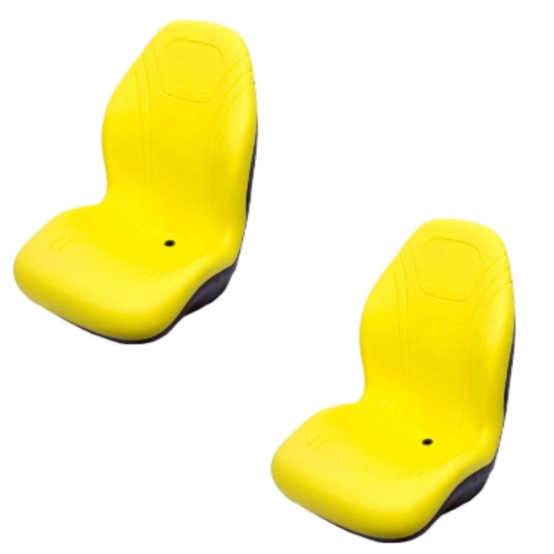 Two 2 High Back Yellow Seats 625I 825I 855D 550 850I 6x4 Fits John Deere