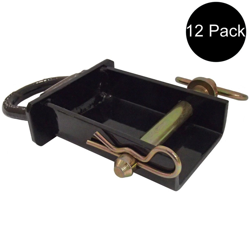 12 Removable Stake Pocket D-Rings for Flatbed & Utility Trailers with Pockets
