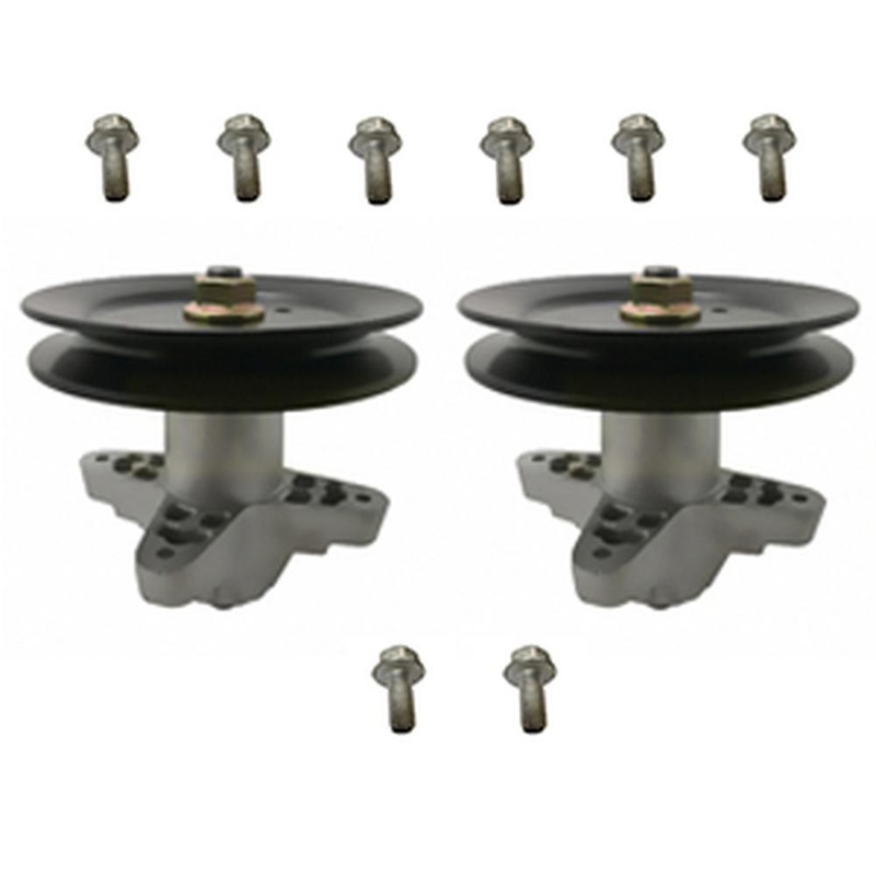 2 Spindles w/ Self-Tapping Bolts Fits Cub Cadet Fits Toro 112-0460 918-0659A