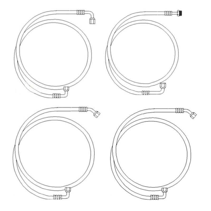 Air Conditioning Hose Line Kit Fits Allis Chalmers 7080 7000 7030 7040 7060 7050
