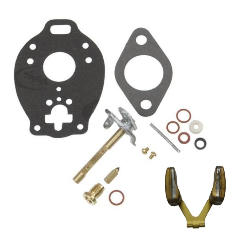 CARBURETOR KIT & FLOAT Fits Massey Ferguson TE20 TO20 TO30 TRACTORS