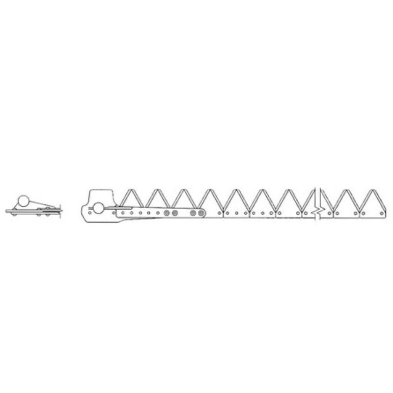 Complete Sickle Mower Blade 7ft Fits Ford 501 14-94 260 259 175 176 257 258
