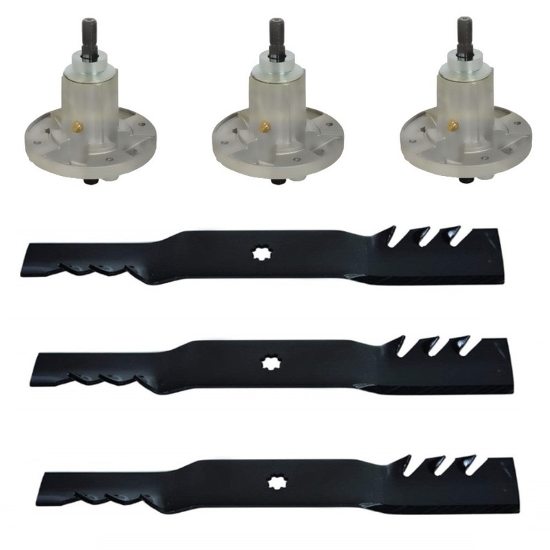 3Pk GY21099 Mower Deck Spindles Blades GY20684 190C D170 G110 LA150 LA175 592617