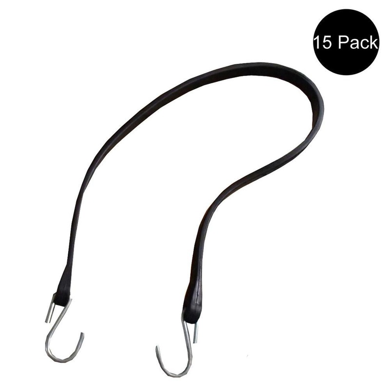 (15) 41" Bungee Cord Strap Cargo Tie Down T41-10 For Flatbeds Vans Caravans