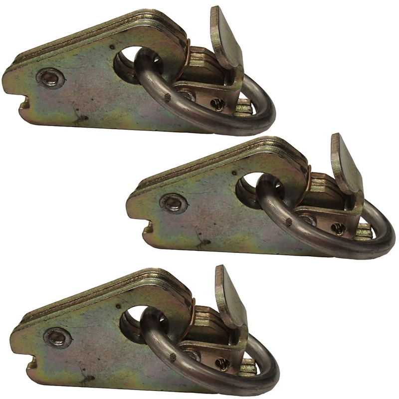 (3) E Track O Ring Fitting for Enclosed Trailer Toy Hauler Truck Cargo Tie Down