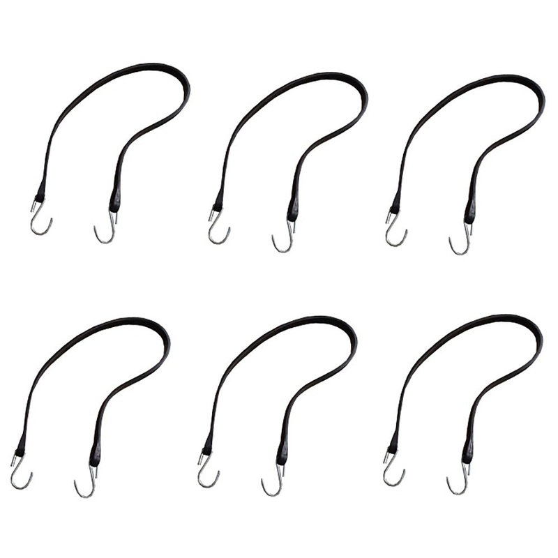 (6) 41" Bungee Cord Strap Cargo Tie Down T41-10 For Flatbeds Vans Caravans