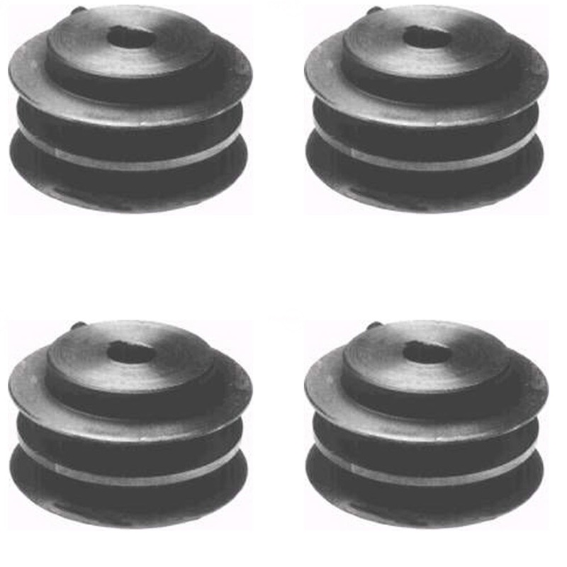 (4) Cast Iron Double Drive Pulleys 48199 482645 For Scag Commercial Lawn Mower
