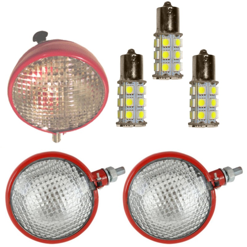 Headlights & 12V Rear Combo Light Fits IH Fits FARMALL Fits Cub, Fits Cub Loboy
