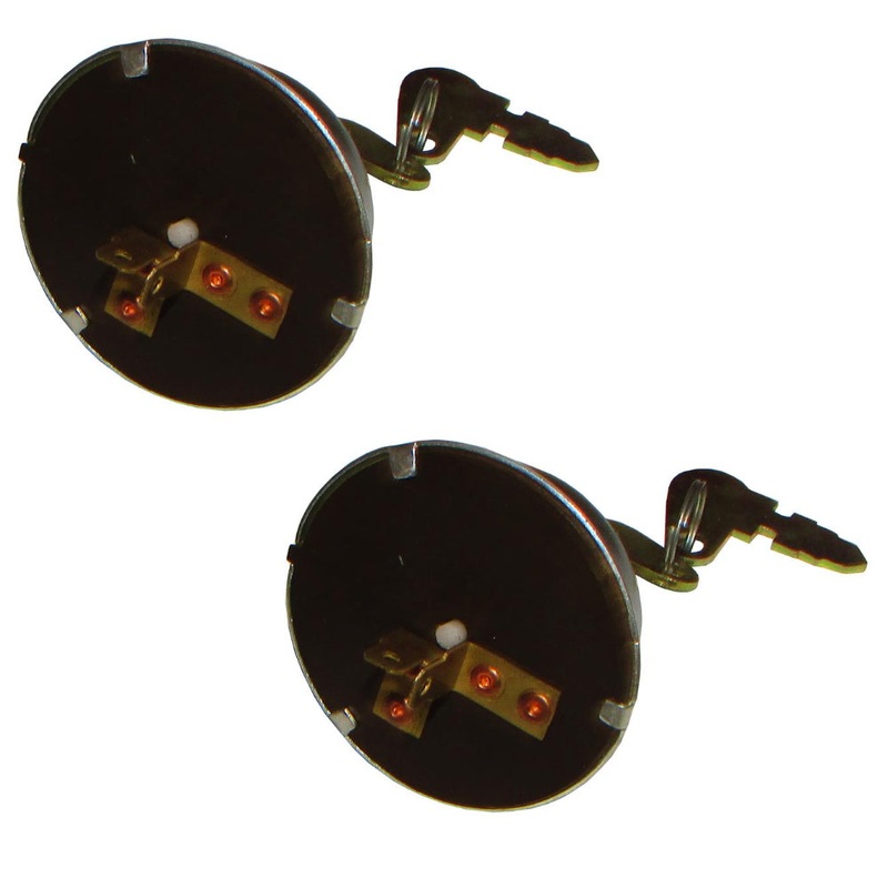 2 Prong Start Switch & Key Fits Massey Ferguson Diesel 50 150 165 175 180 230 23