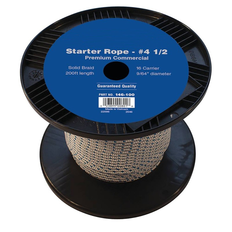NEW 200' 200 Foot Roll Starter Recoil Pull Rope Line #4 1/2 Go Cart Kart Engine