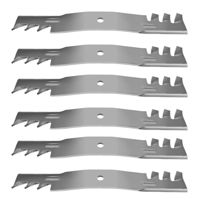 Set of Six (6) Mower Mulch Blades Fits Bobcat 52'' Fits Encore Fits Hustler