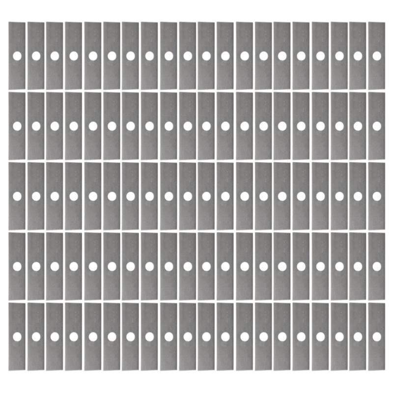 100 Mower Blades 8"x2" Unpainted Edger Blade fits Echo 720237001 Fits Ryobi