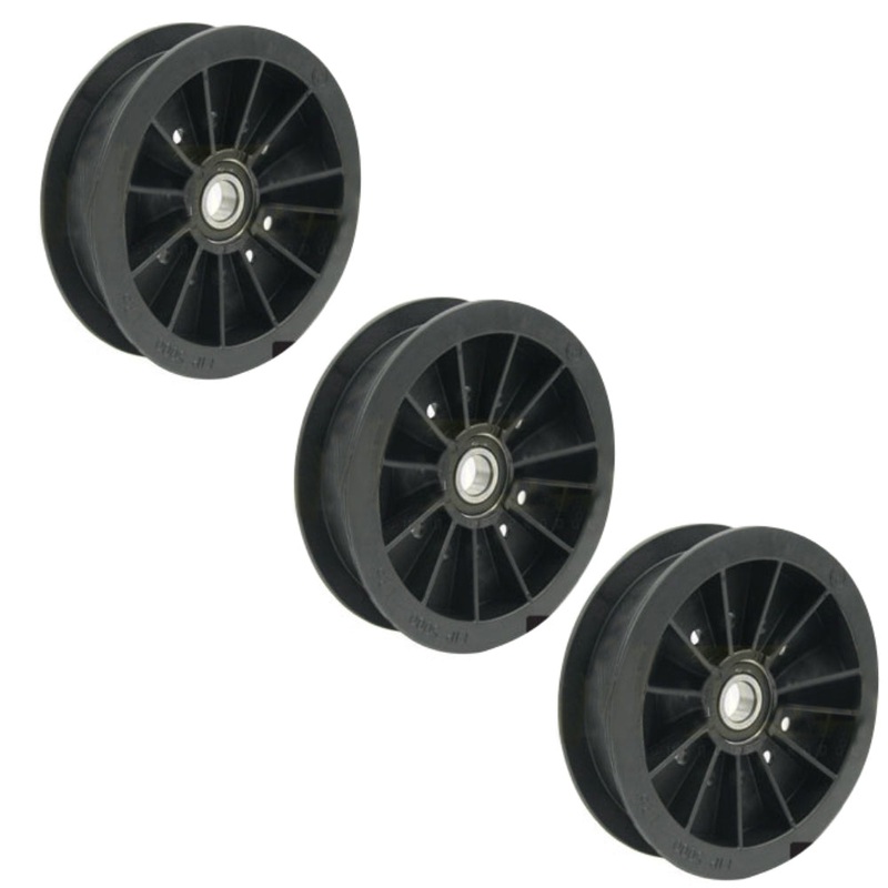3PK Flat Idler Pulley for Hustler 784504 FasTrack Mini FasTrack