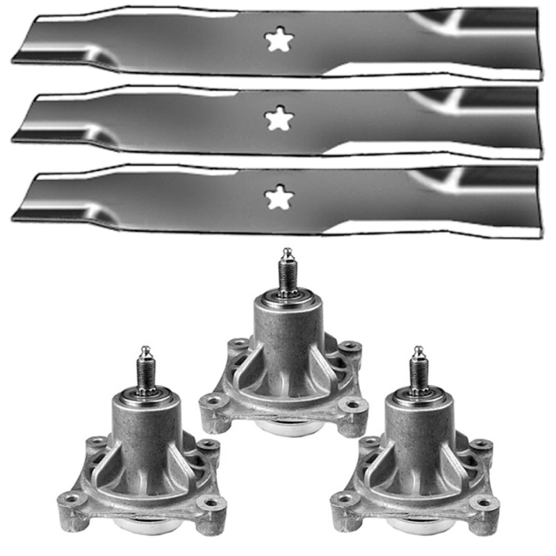 48" Lawn Mower Deck Spindle & Blade Kit for Sears Fits Craftsman GT5000