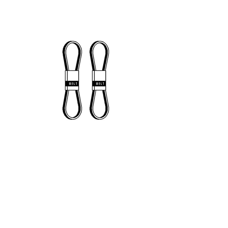 2 Fits John Deere 4630 Fan Belts w/air Pix Belt AR54592