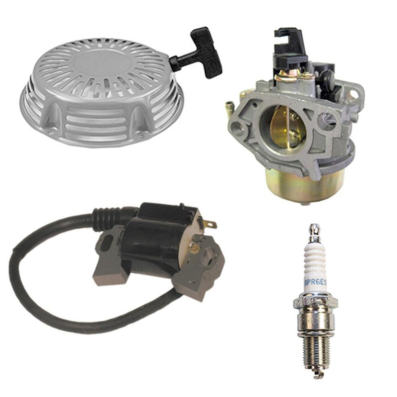 Recoil Air Filter Carburetor Ignition Coil Plug Fits Honda GX340 11HP GX390 13HP