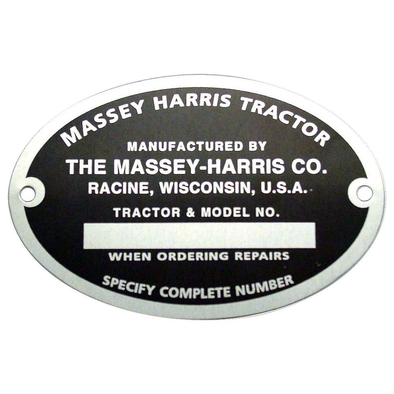 SERIAL NUMBER TAG FOR 22 30 30 44 55 101 102 SR JR MUSTANG  Fits Massey HARRIS 0