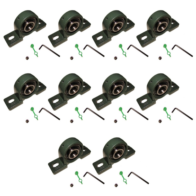 UCP205-16 High Quality 1" inch Pillow Block Bearing (10pcs) Solid Base
