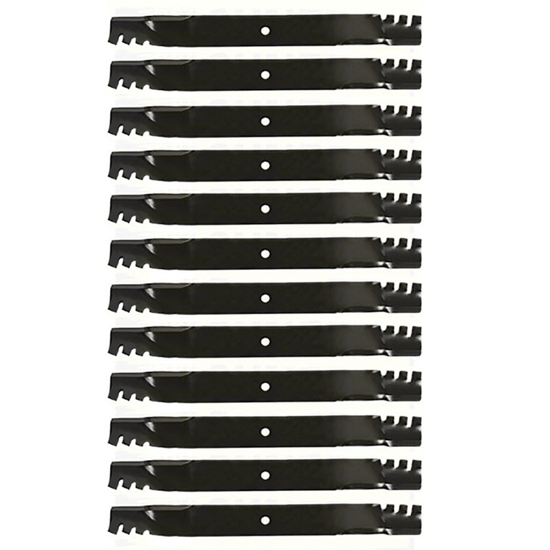 12 Pack Toothed Mulching Mower Blades Fits SCAG 72" 396-764 481709 48112 48113