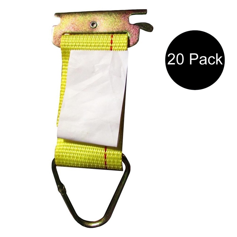 20 pk Trailer E Track Fitting Rope Tie Off Enclosed Cargo Trailer Tie Down Strap