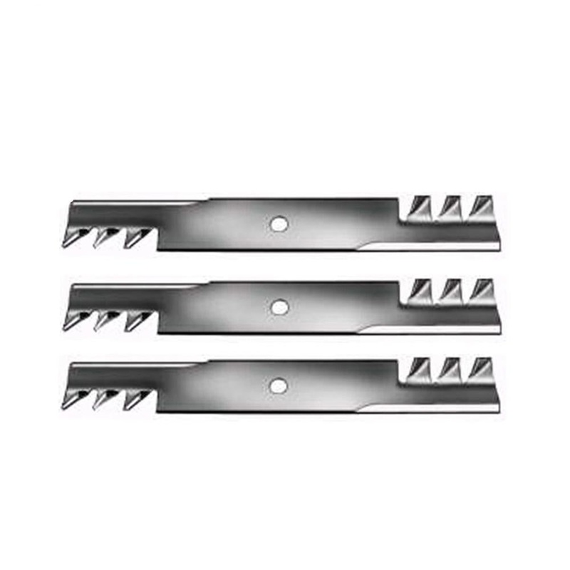 3 Toothed Mulching 6496 Blades Fits John Deere Scotts Mower 46" Cut Replaces AM3