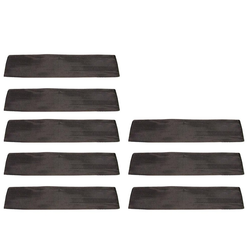 8 12" Black Cordura Sliding Sleeve Web Protection for 2" Ratchet Tie-Down Straps