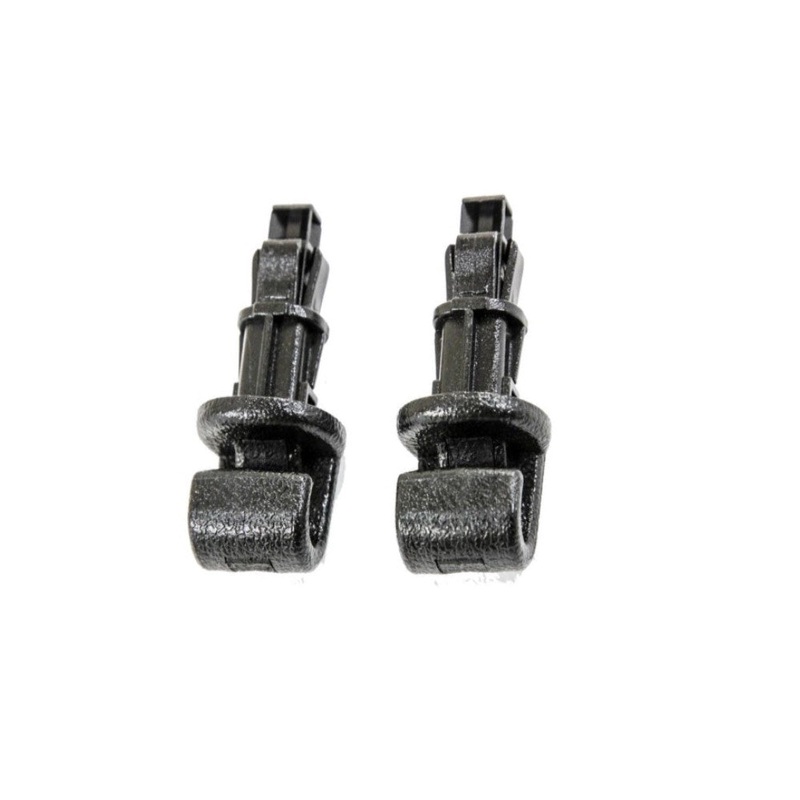 Sun Shade Hook Clip Kit (2 pack) Fits Honda Odyssey 2005-2010 Sliding Door Black