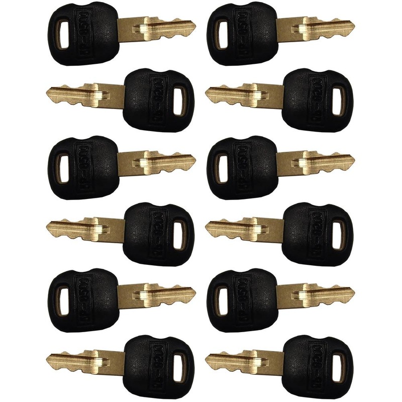 (12) Old Style Keys Fits Caterpillar Heavy Equipment Ignition Key Fits CAT