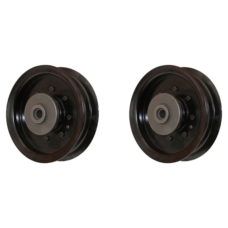 (2) Flat Idler Pulley Fits Husqvarna 48" 54" Deck 196104 532196104 197380