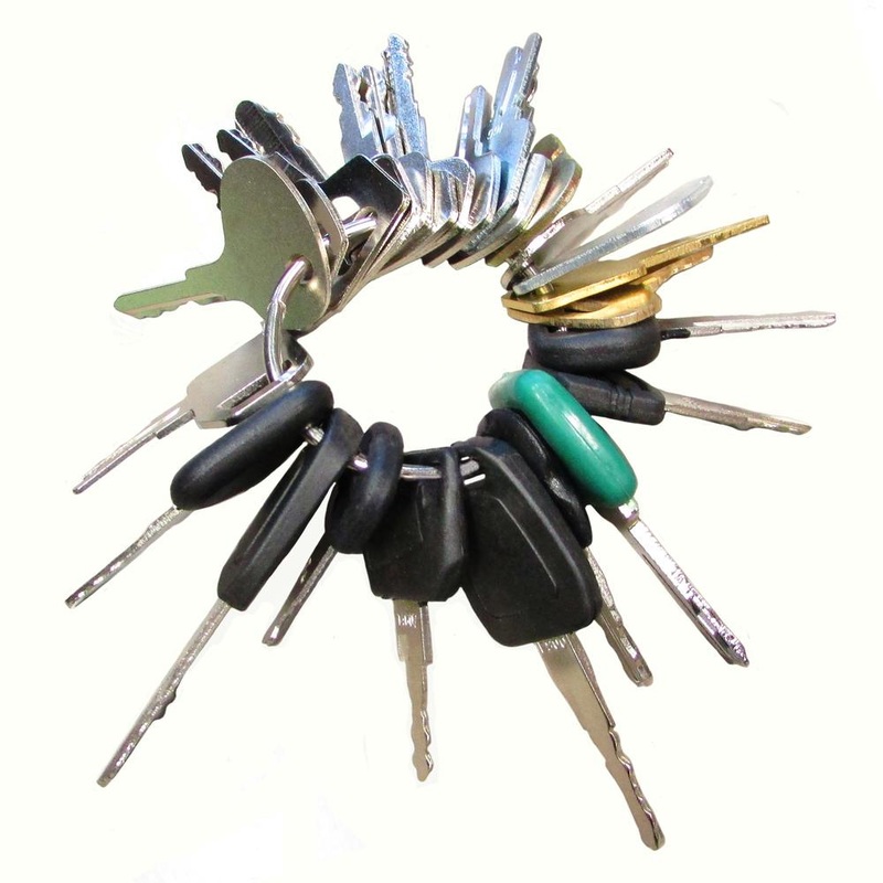 25 Keys - Heavy Construction Equipment Key Set - New!