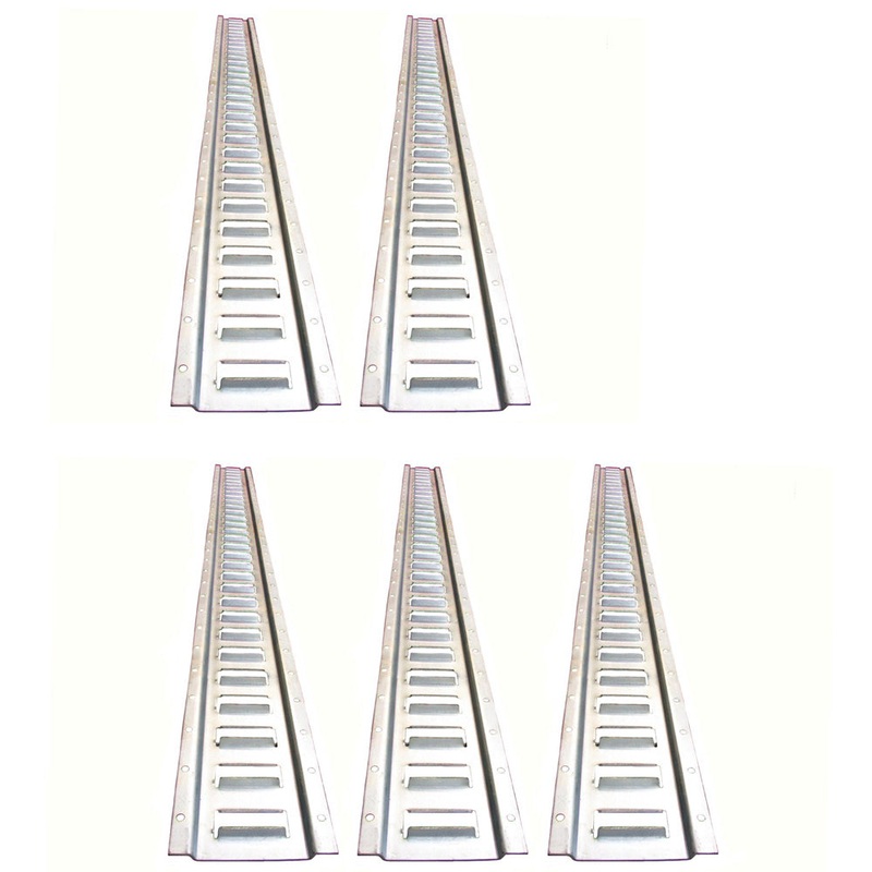 5 Piece E-Track 5 Ft Horizontal Trailer Heavy Duty 12 Gauge for Trucks