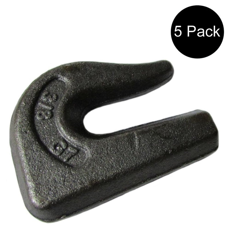 (5) Weld On Grab Chain Hooks G7 3/8" G-70 Bucket Back Hoe Trailer New