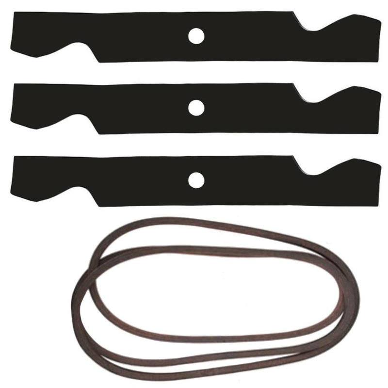 50" Deck Blades & Belt Kit Fits Cub Cadet LT1050 Tractor Mower 742-0406 754-0407