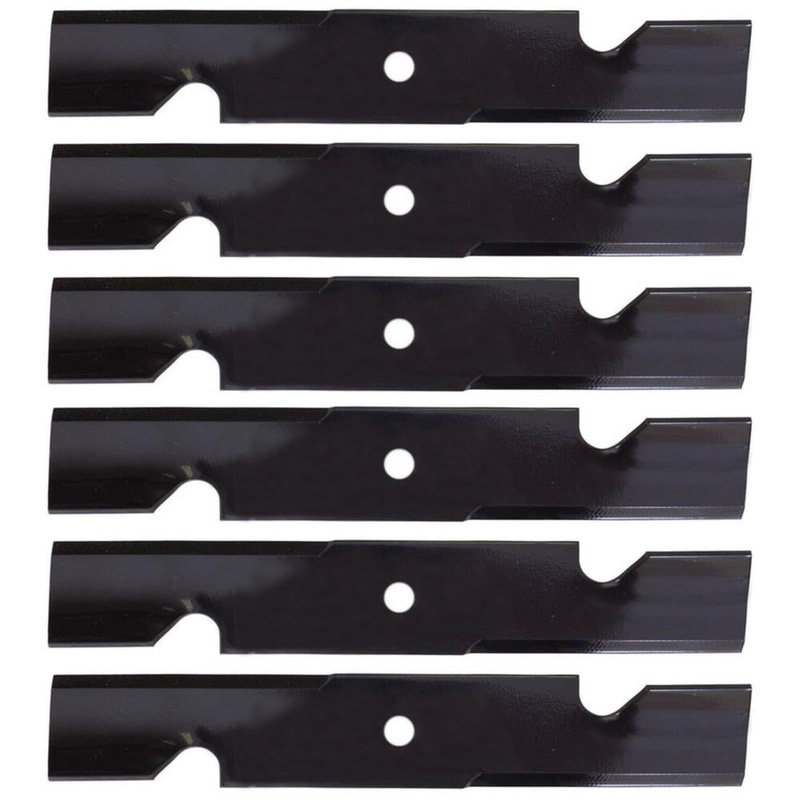 (6) Notched Fits Hi-Lift Blades Replaces Lazer Z 44" Deck Mower 1-653101 Fits Ex