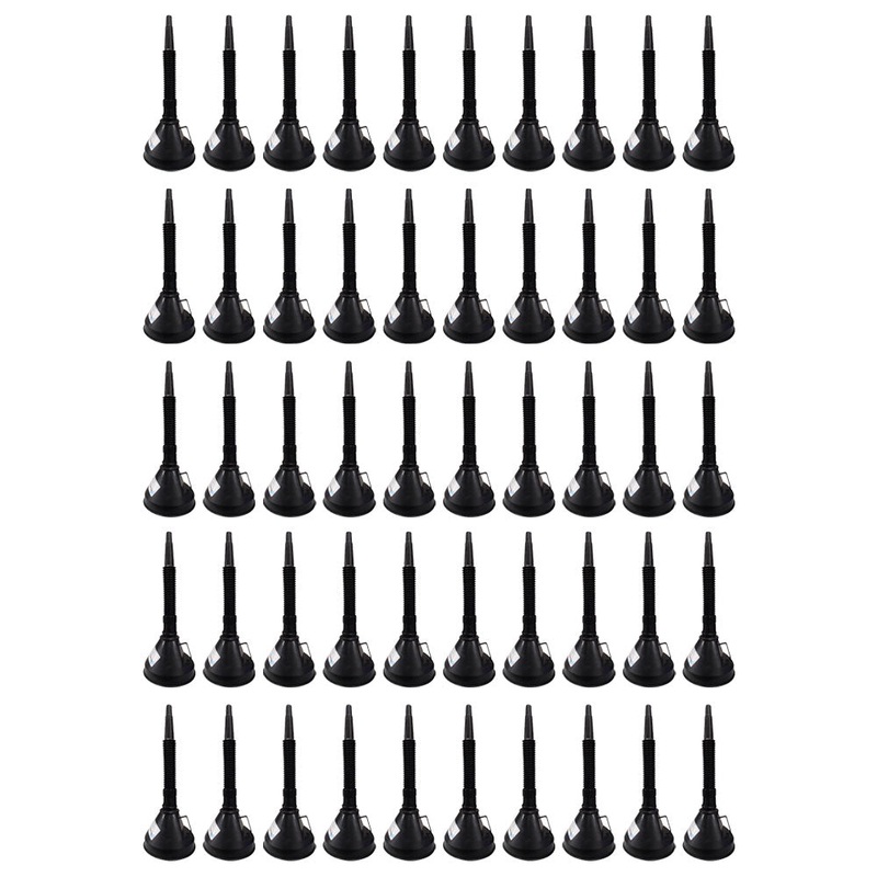 Fifty (50) 6" Diameter Funnels with Screen and Bendable/Detachable Hose