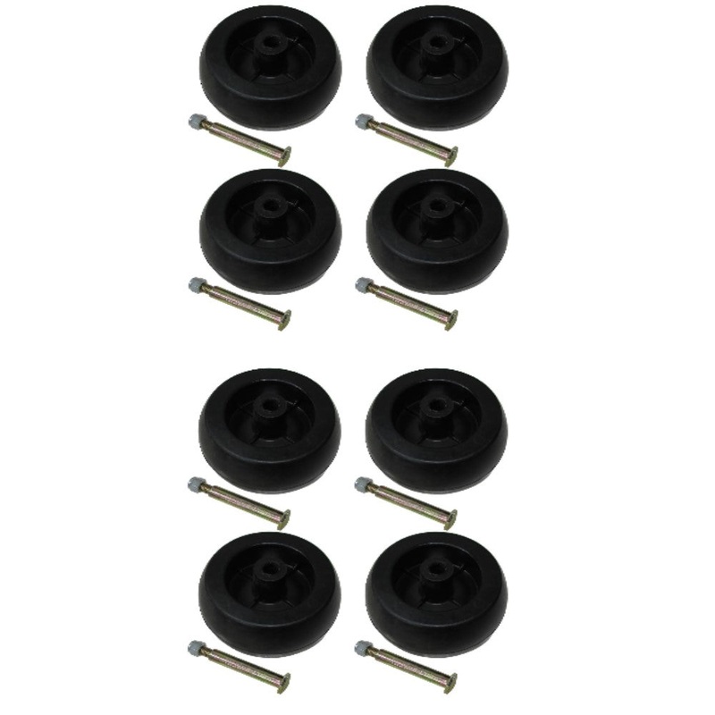 (Pack of 8) Deck Wheel Bolt Nut Fits Cub Cadet 734-3058B 7343058B & 753-04856A