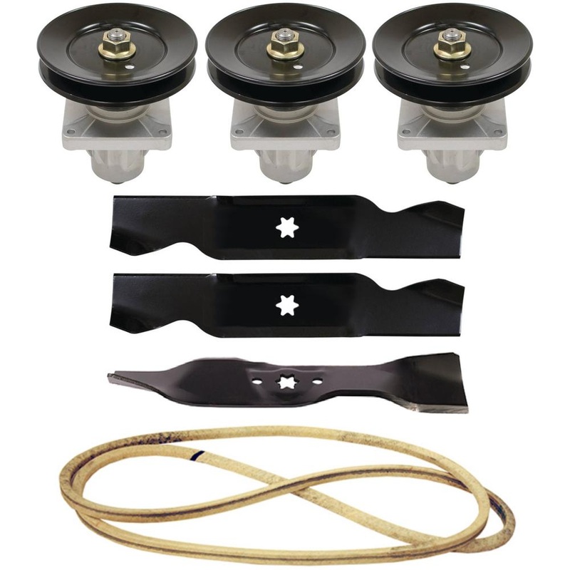 Rebuild Kit Blades Spindles Belt Fits Cub Cadet 46" LT1045 LT1046 Lawn Mowers