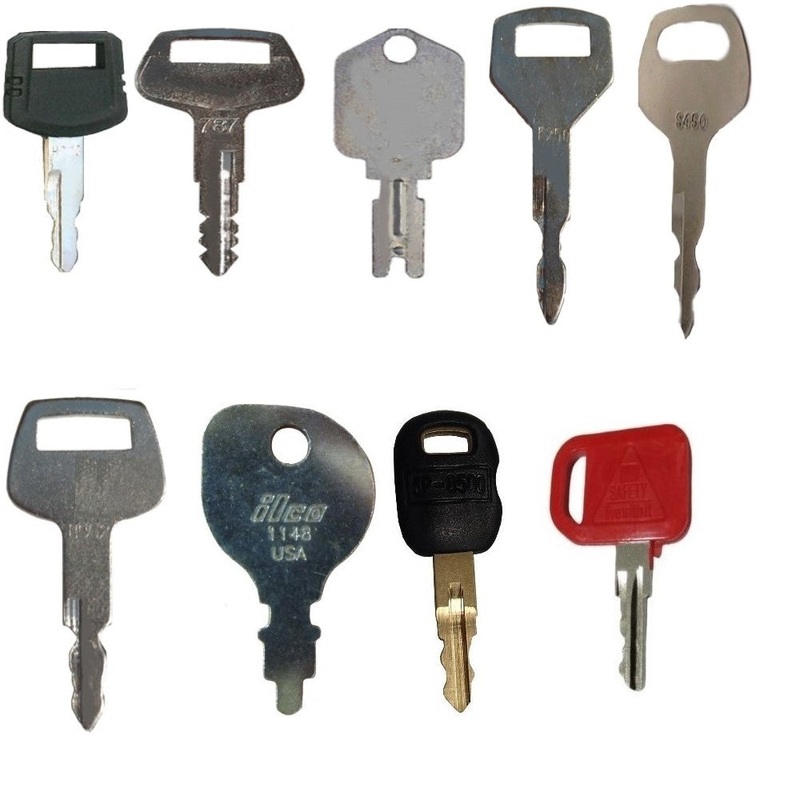 12 Keys - Heavy Construction Equipment Key Set
